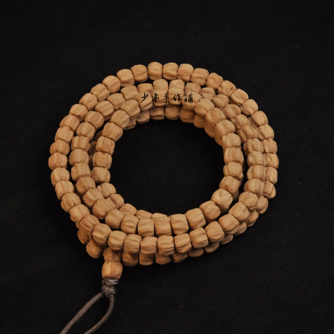 热振柏香籽BA001-001莲花顺纹直切6mm百香籽长串粉麻皮