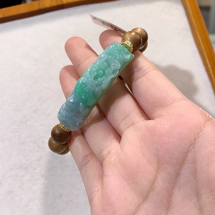 翡翠未镶嵌手链翡翠手牌