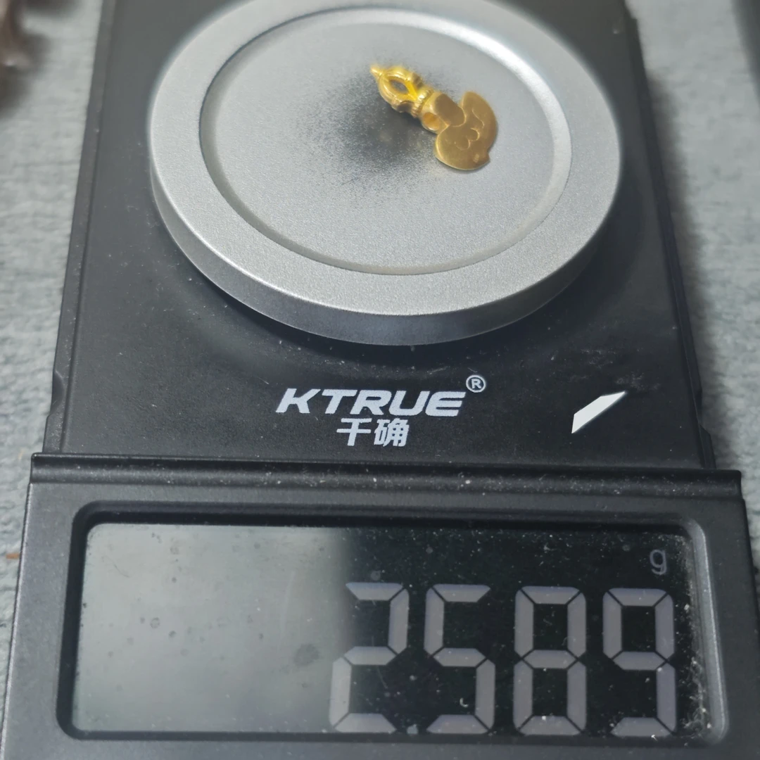 足金999背云黄金文玩配饰