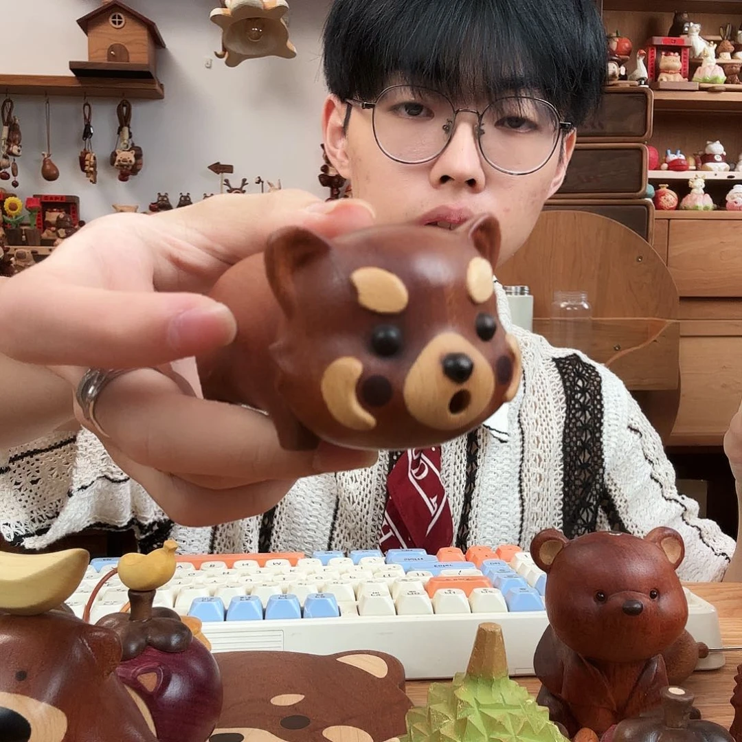 木微瑕小熊猫牙签盒