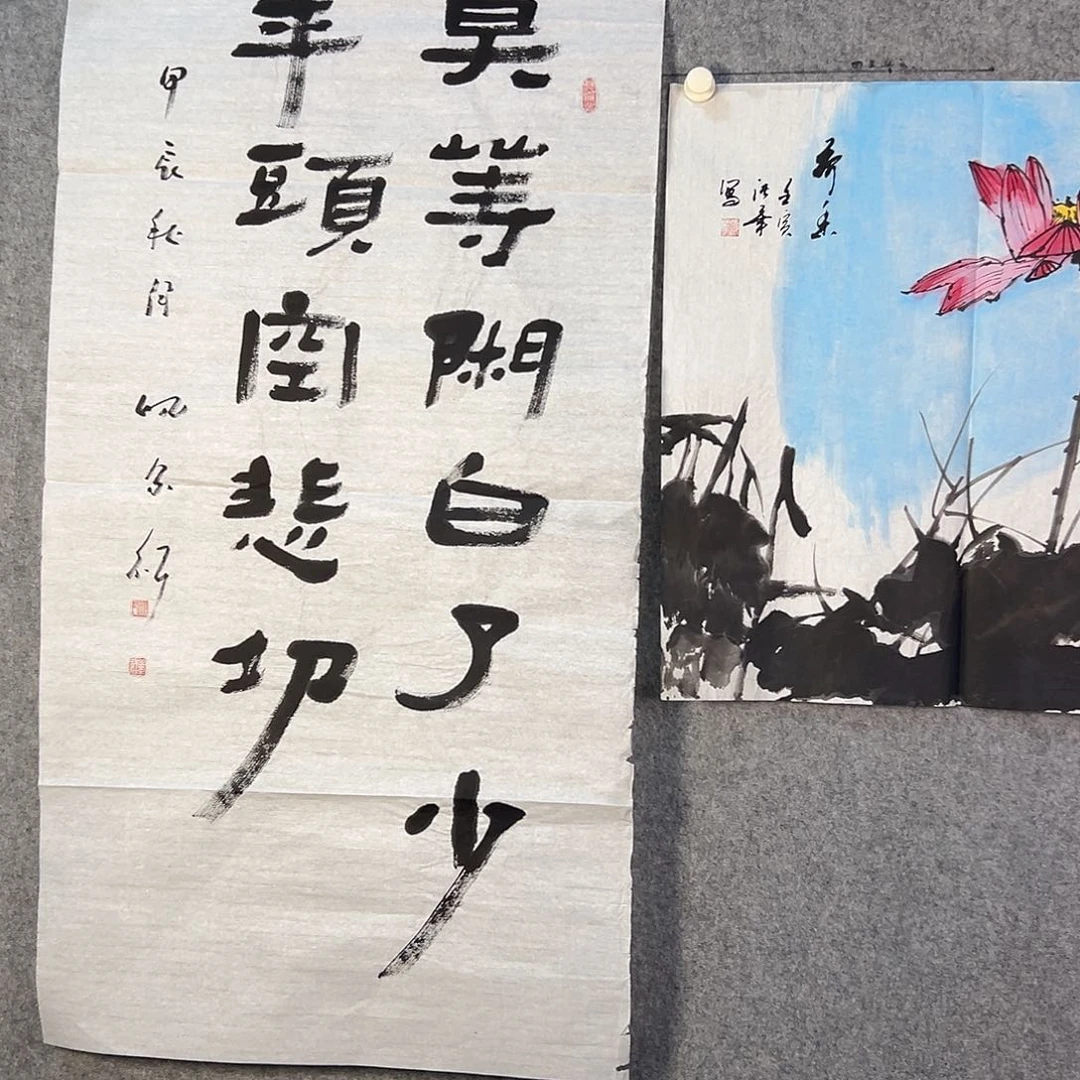 国画839 花鸟在此鸣叫的声响声