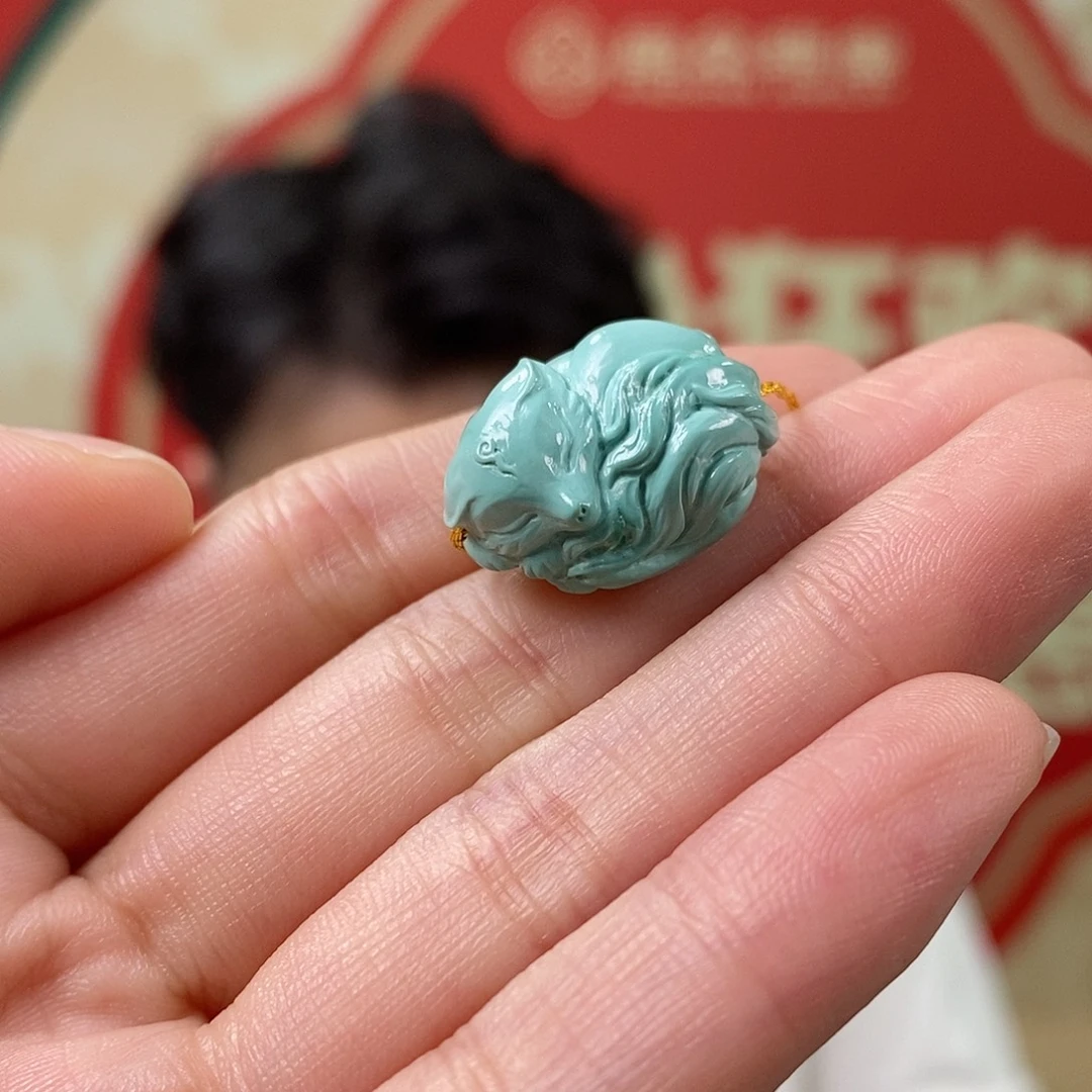 绿松石未镶嵌挂件