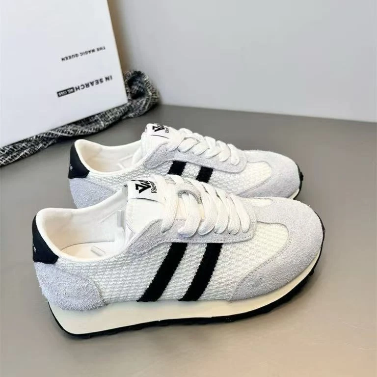 C7311 米黑 时尚圆头系带休闲运动鞋女士阿甘鞋