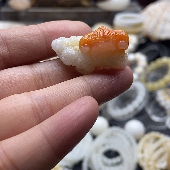 非金属贝壳金蝉如意