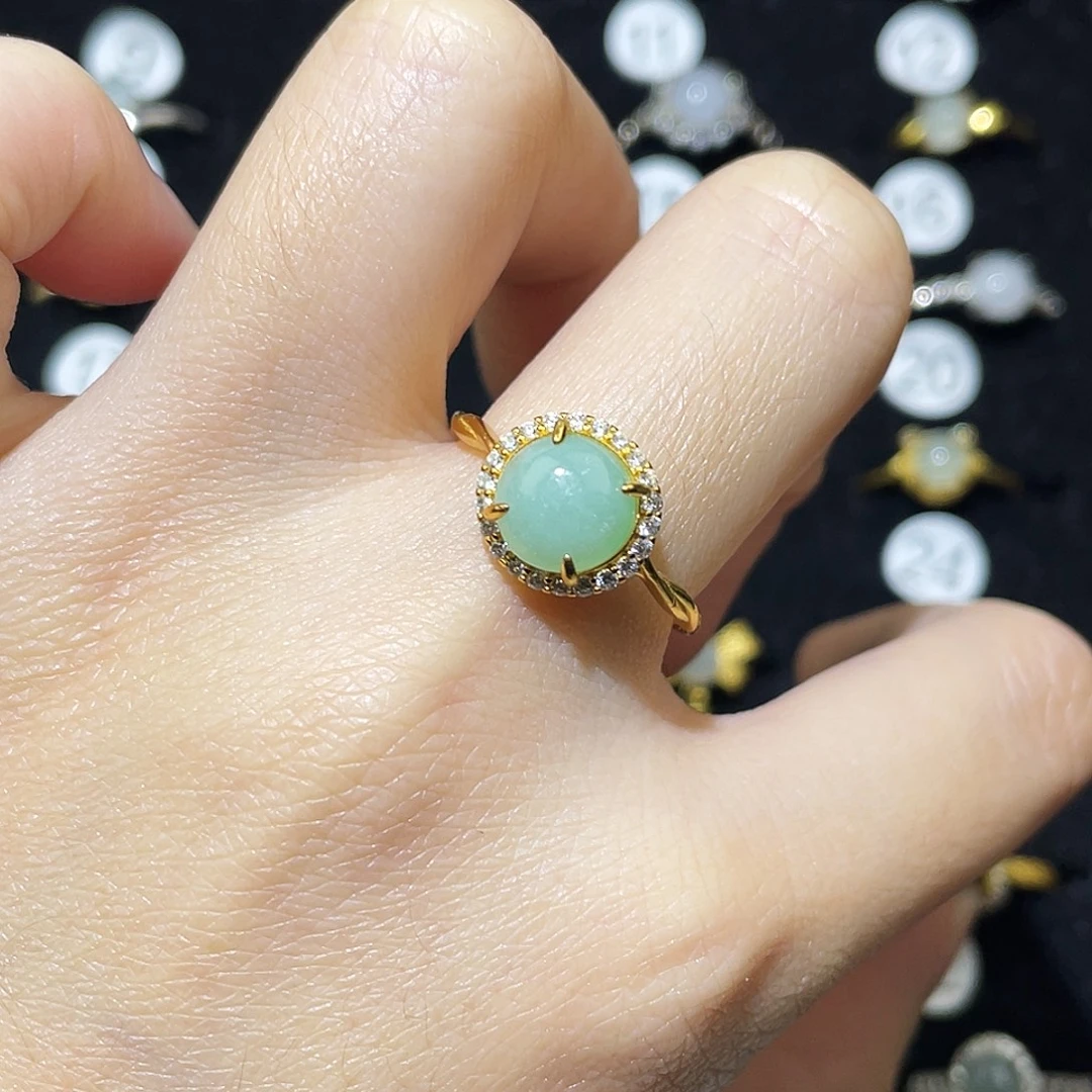 翡翠未镶嵌戒指戒指