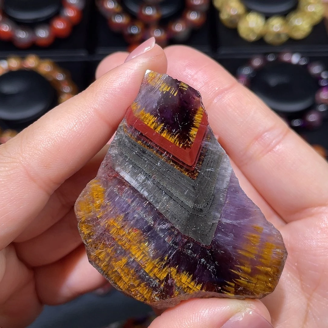 水晶极光原石未镶嵌君*