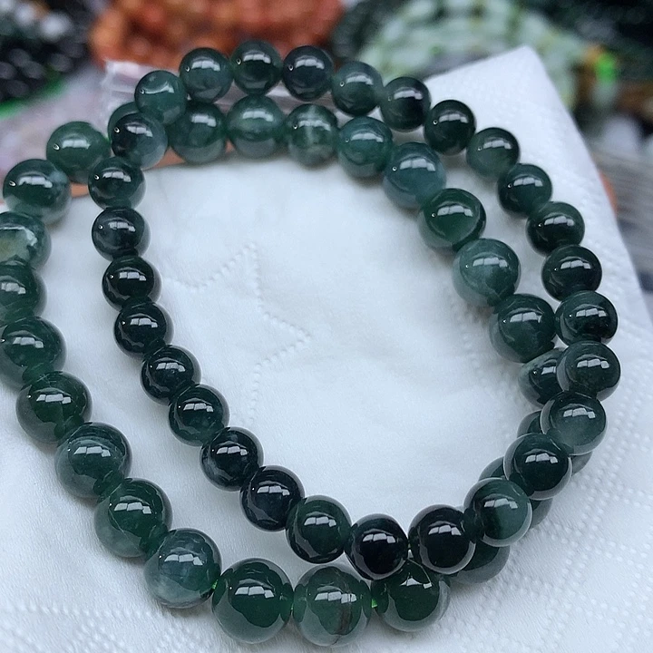 翡翠未镶嵌颈饰手串