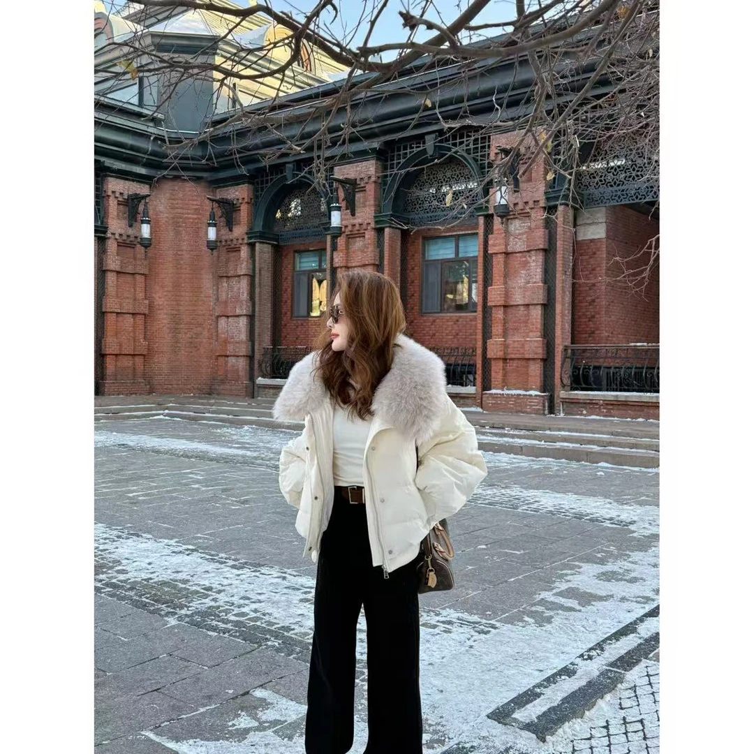 【冬雪日记】小允姐姐2025新款时尚高级毛领羽绒服
