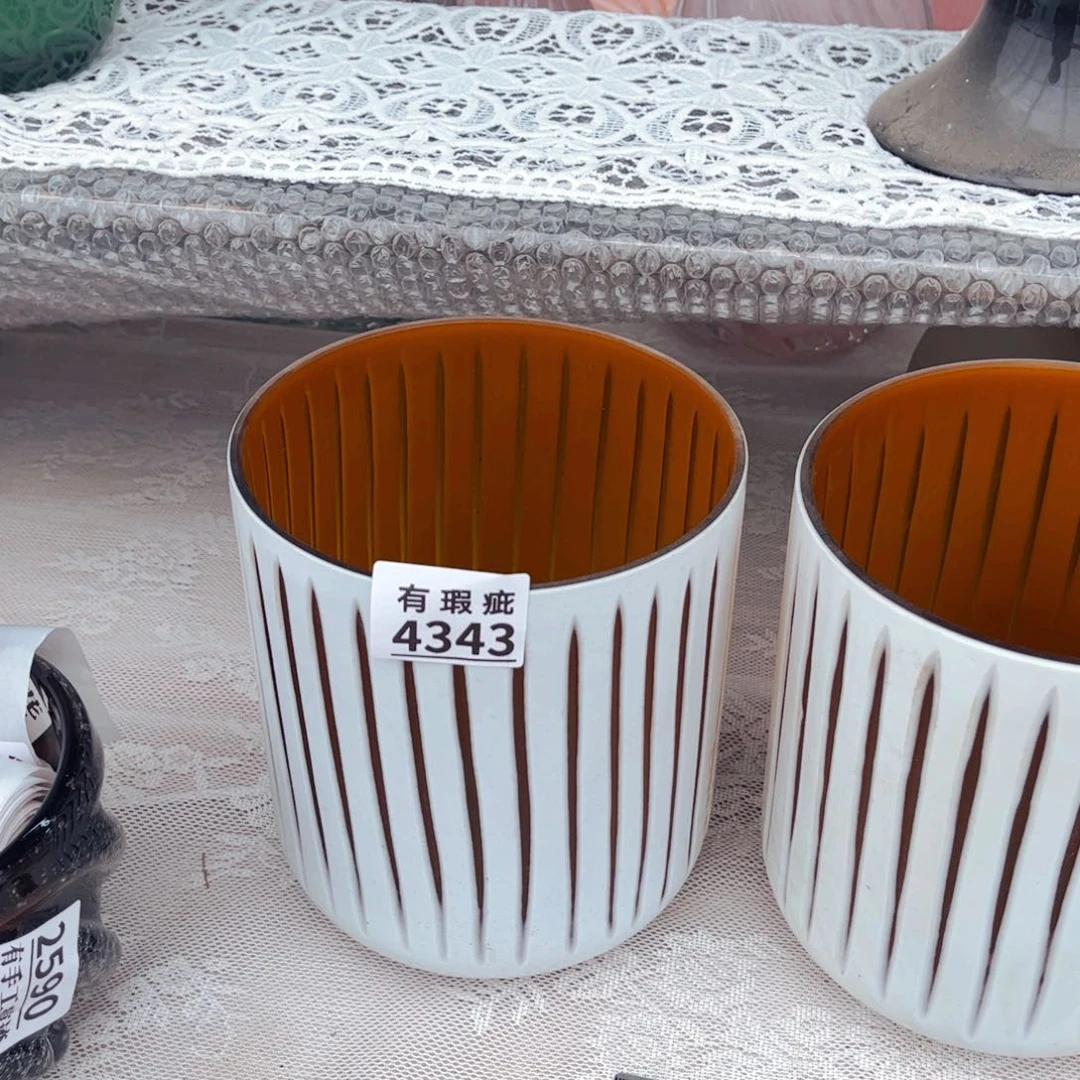 4343高17口14厘米，色釉瑕 家悦花瓶摆件