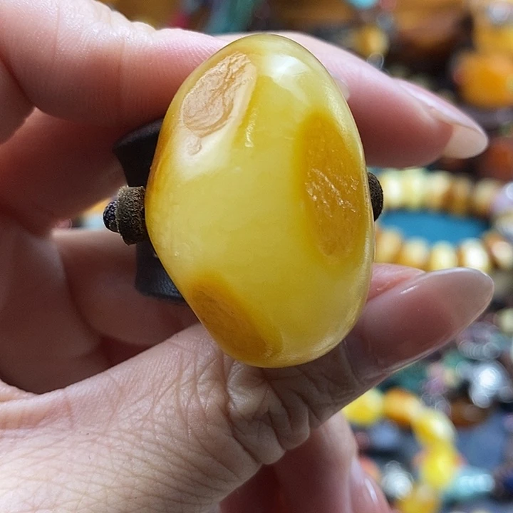 蜜蜡未镶嵌戒指戒指