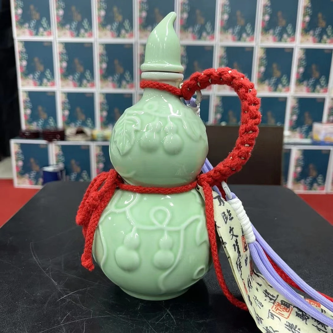 复古中式青色葫芦加背带