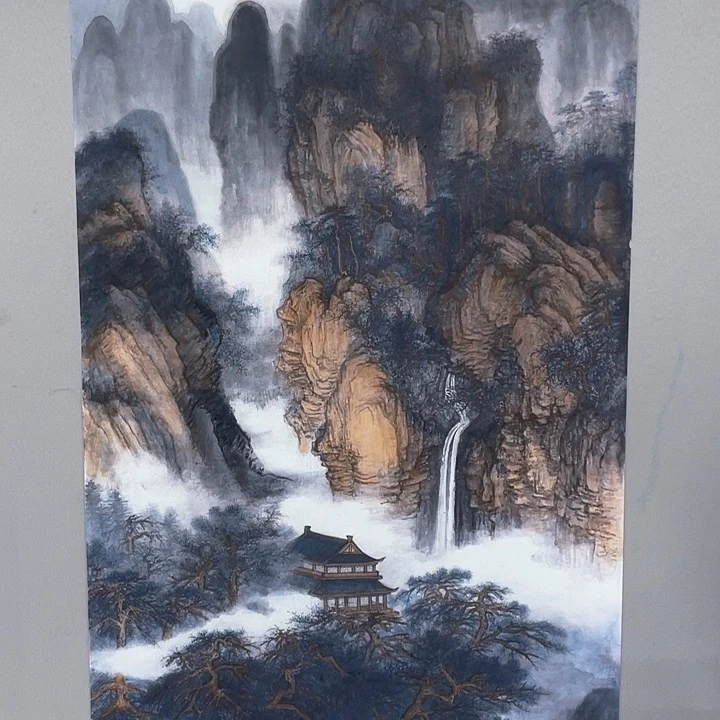 国画纯手绘国画山水画闪购链接