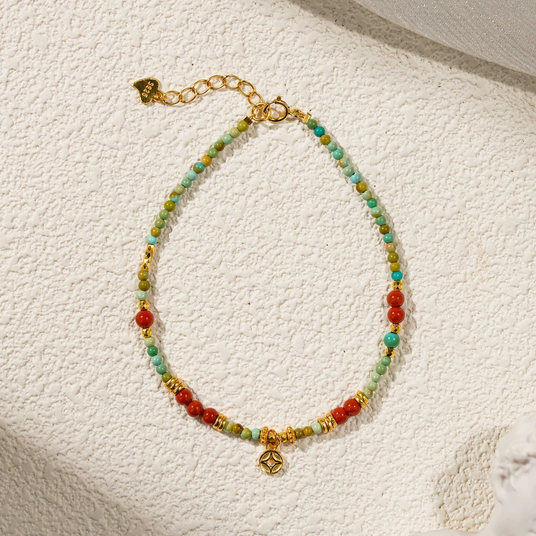 【成功】绿松手链（天然珠宝多样性发其一）