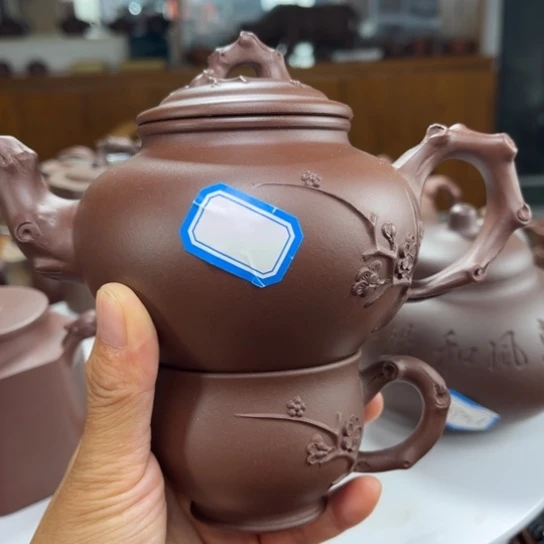 茶壶紫砂紫砂花茶