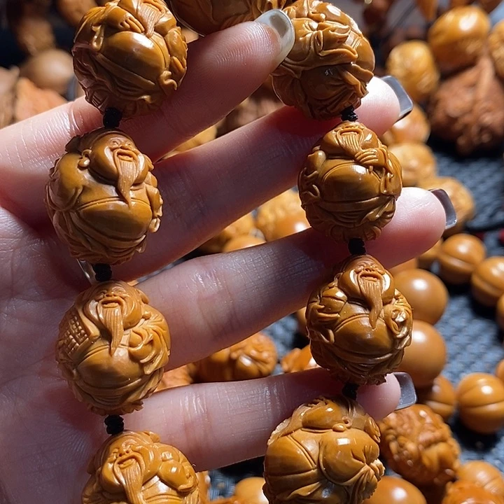 吊坠橄榄核精品财神