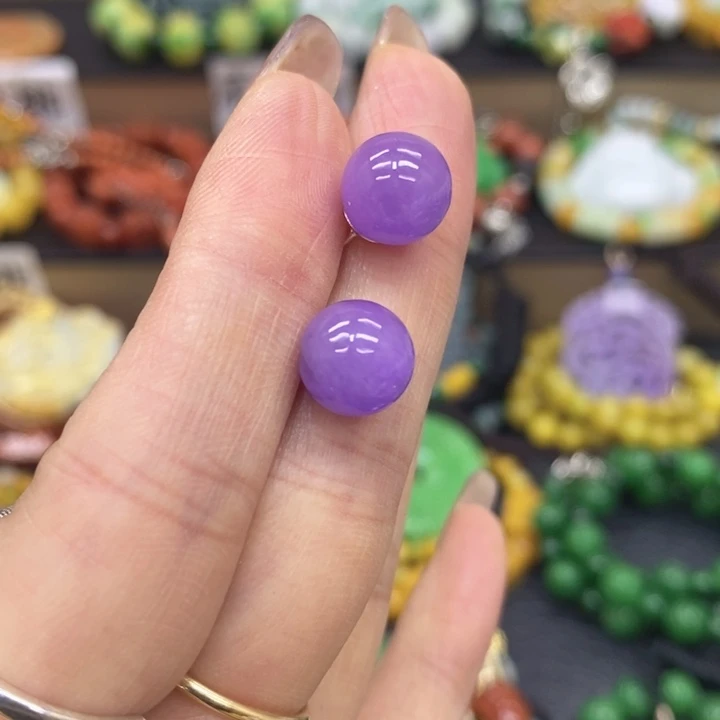 翡翠未镶嵌耳饰耳坠6