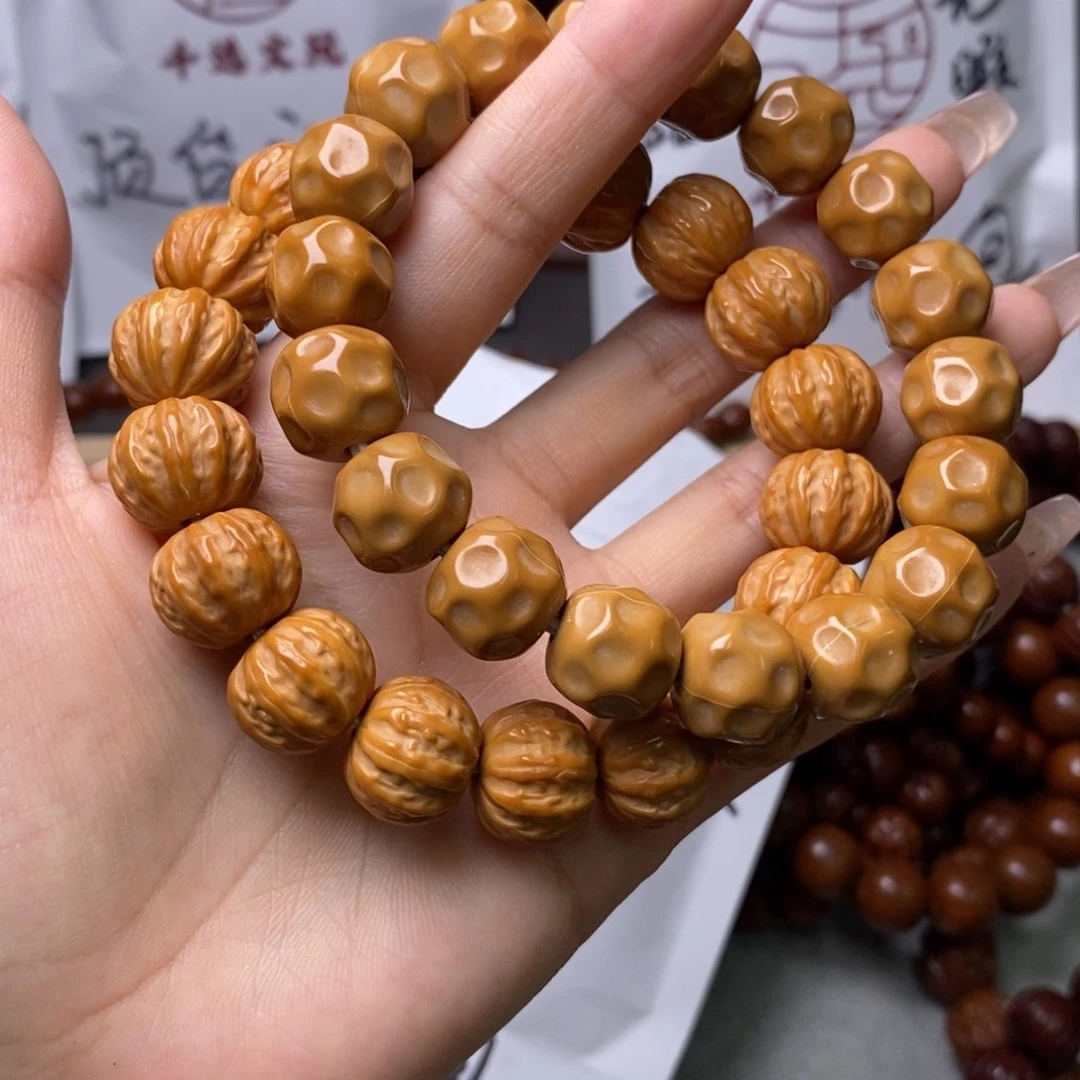 猴头核桃手串京八棱奶酪