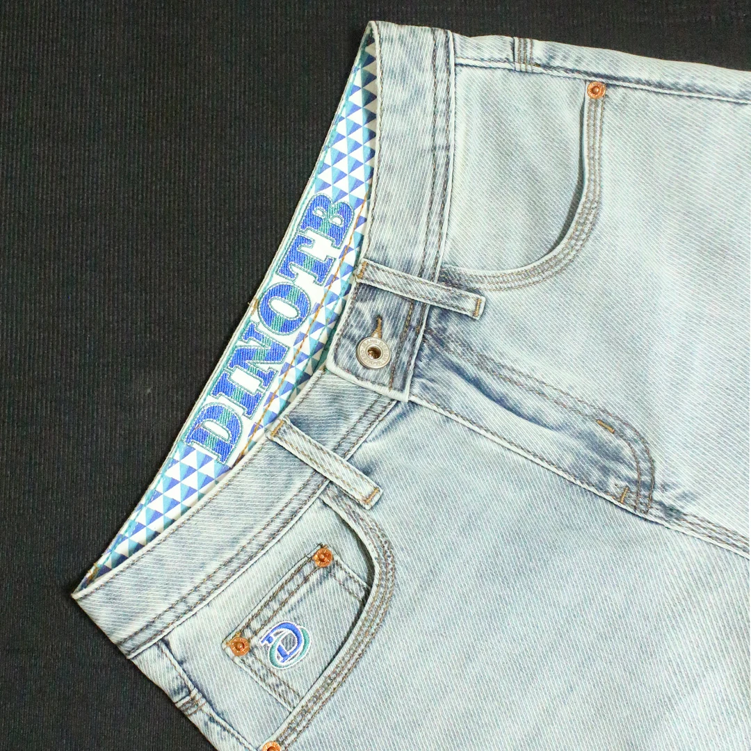 牛仔裤男2025新款修身小直脚弹力浅蓝长裤春夏斜纹高奢欧货水洗