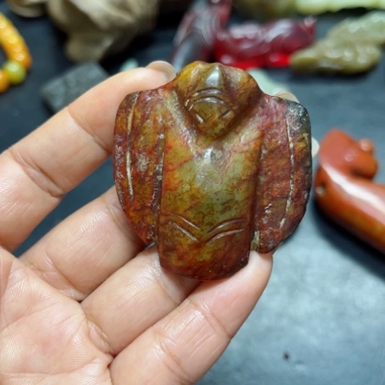 吊坠白玉菩提把件