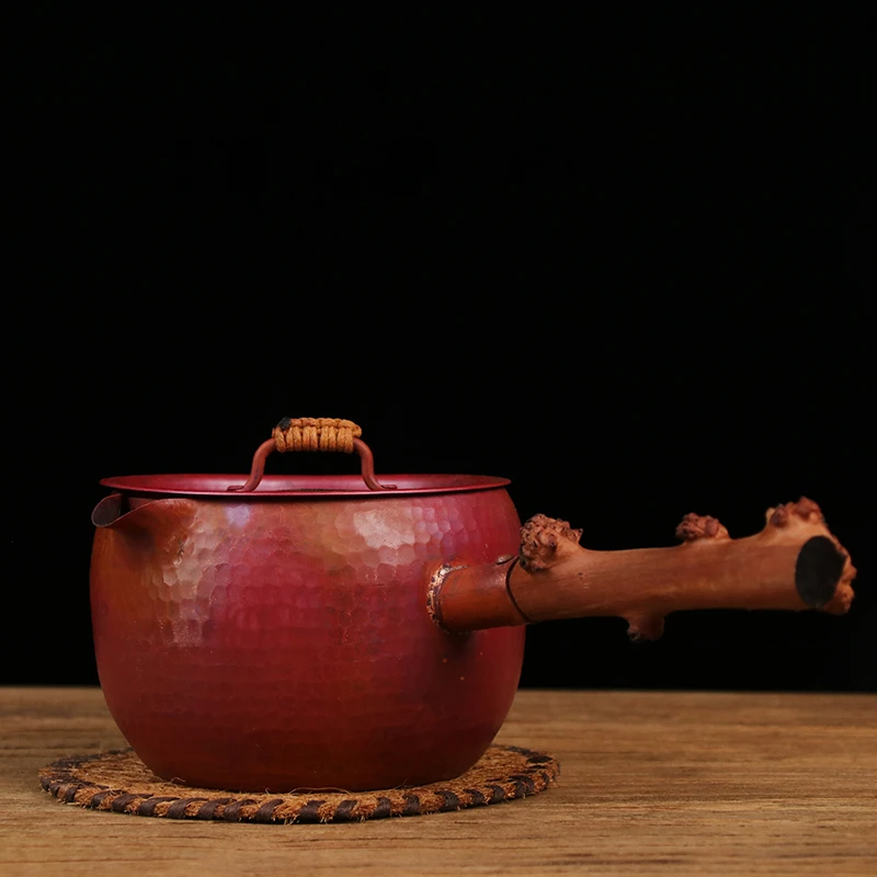 【铜小楼】创意紫铜双嘴煮茶器900cc（左右逢源T1021）