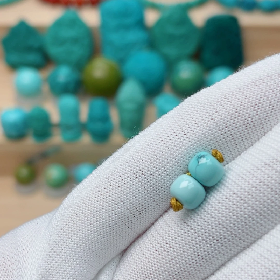 未镶嵌绿松石珠宝奇石