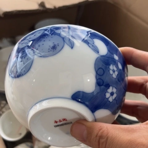 碗5寸手绘碗一个陶瓷陶瓷