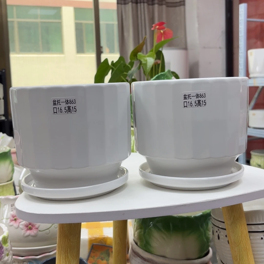 @夏西陶瓷花盆@@5863