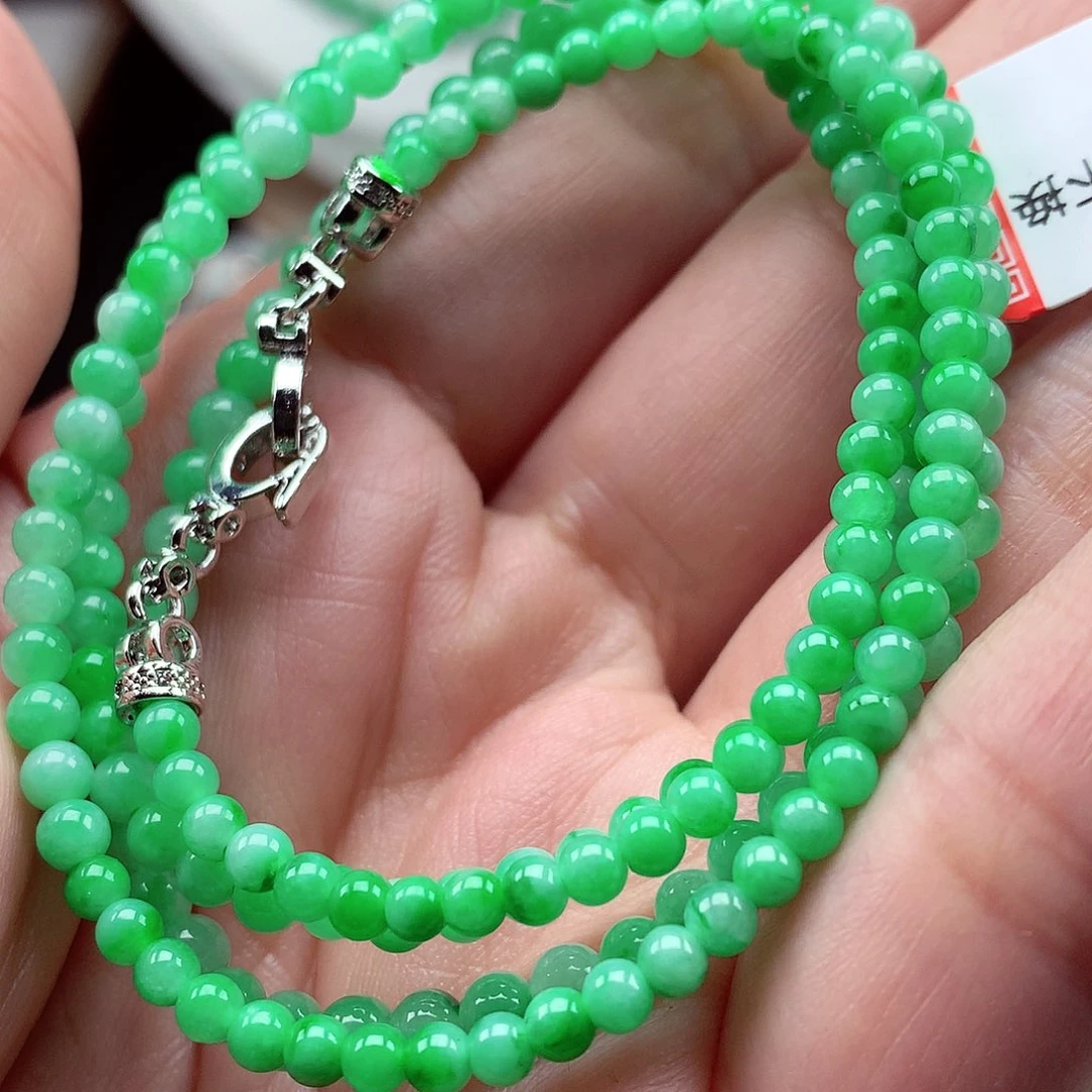 翡翠未镶嵌毛衣链