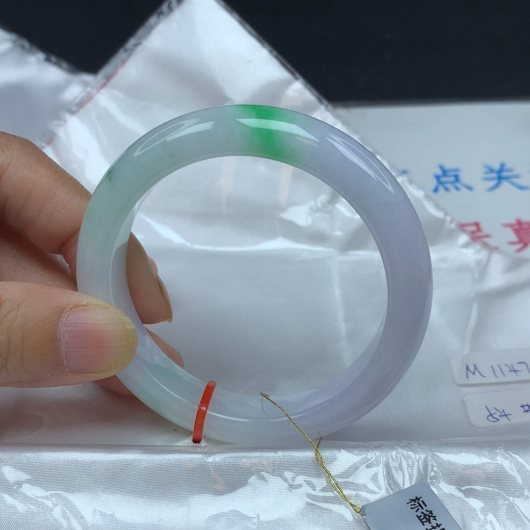 翡翠未镶嵌手镯54圈4798