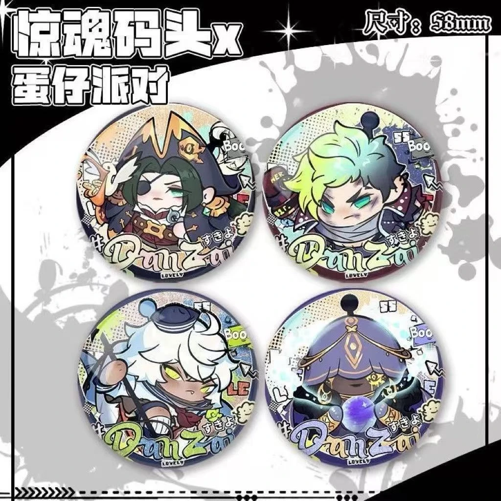 蛋仔派对逃出惊魂夜新人物黑拳·瓦格纳水鬼·伊文精美自制星幻吧唧