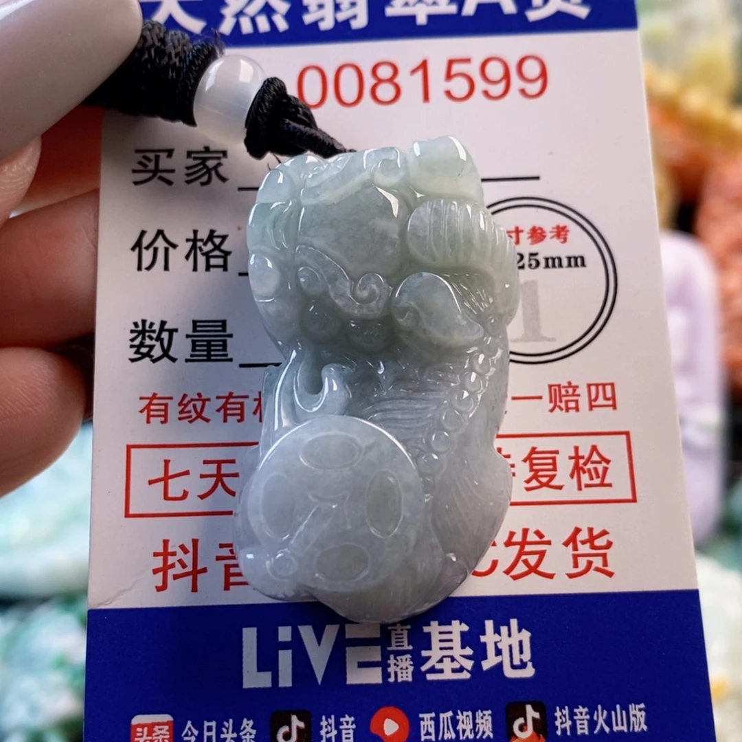 翡翠未镶嵌吊坠(不含链)