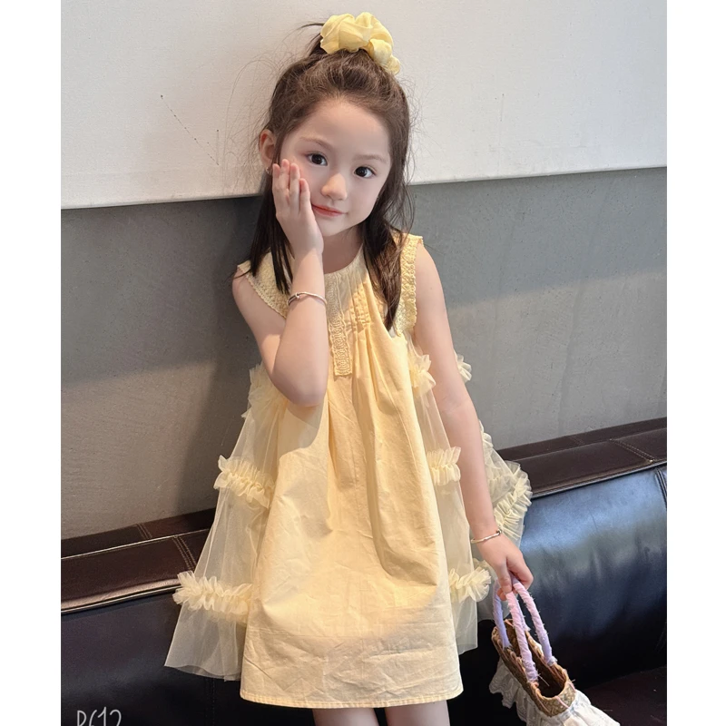 【云裳】WWLL定制童装女童夏季女宝宝连衣裙背心裙棉布纱裙公主裙