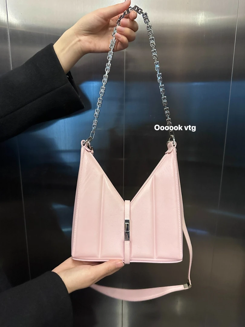 95新 Givenchy/纪梵希 CS6977  纪梵希  粉色cut out小号单肩包