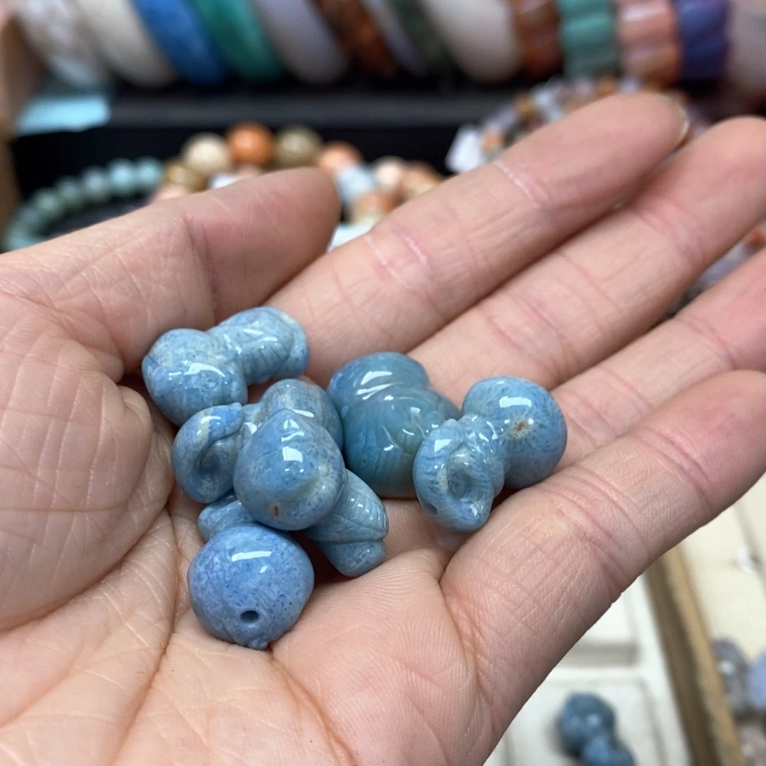 硅化珊瑚（珊瑚玉）手链未镶嵌花095