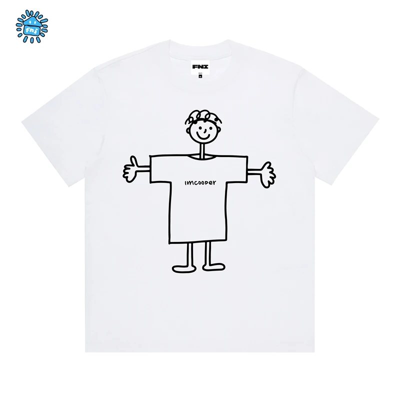 FNI Cooper系列（拥抱小男孩！）卡通趣味纯棉短袖男女t恤新款发泡