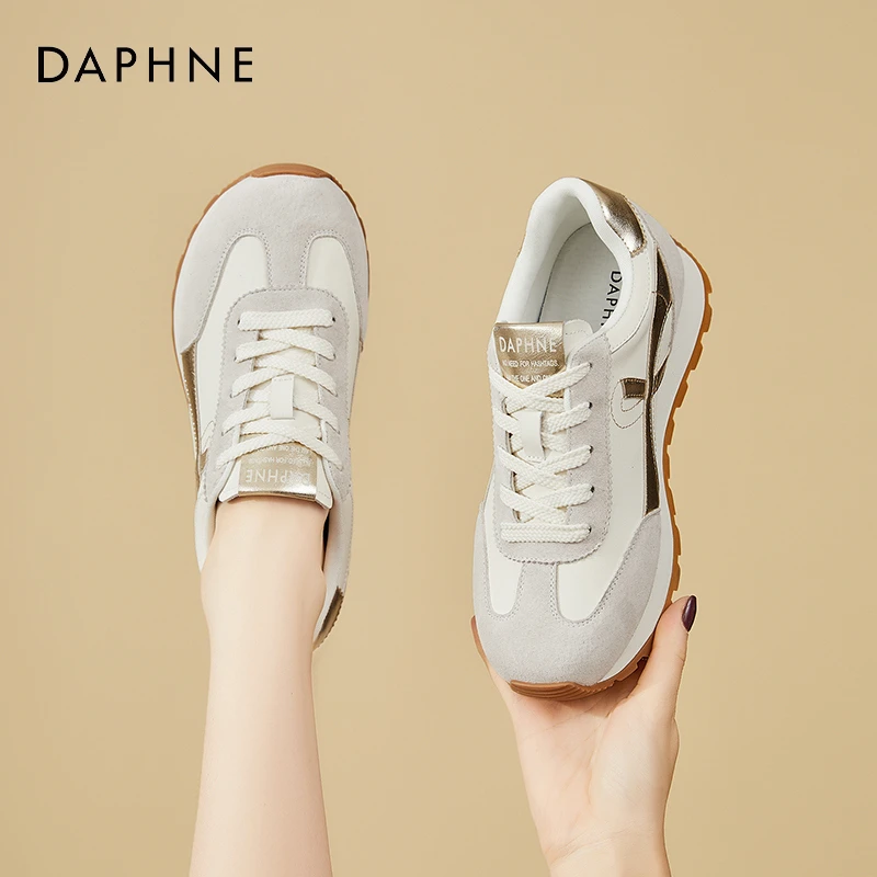 达芙妮品牌正品小白鞋25秋季韩版学生休闲运动百搭阿甘鞋时尚女鞋