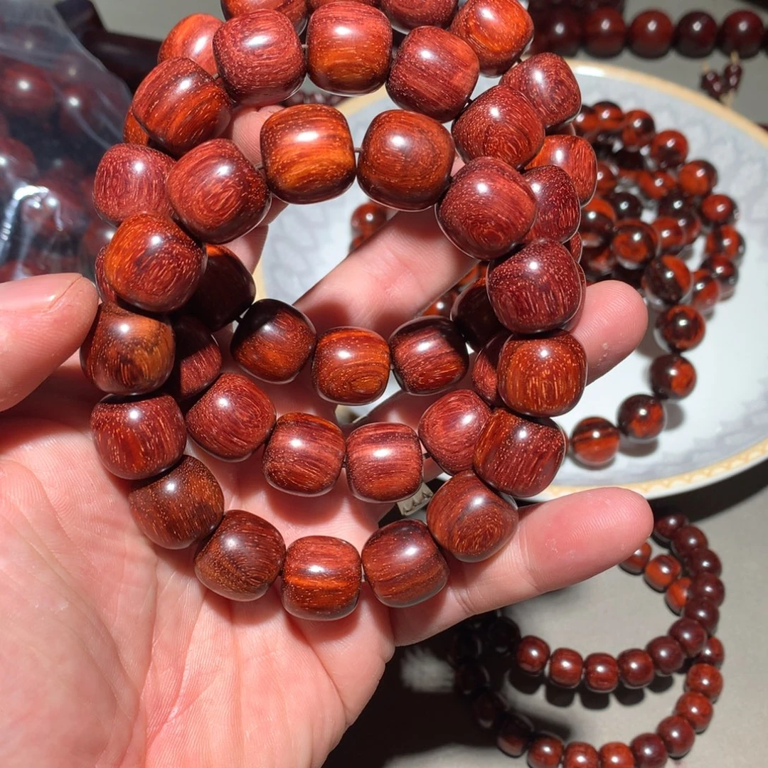 手串/手链小叶紫檀1.5财源滚滚珠形