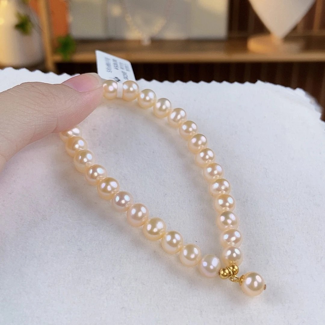 淡水珍珠手绳银S925镶嵌