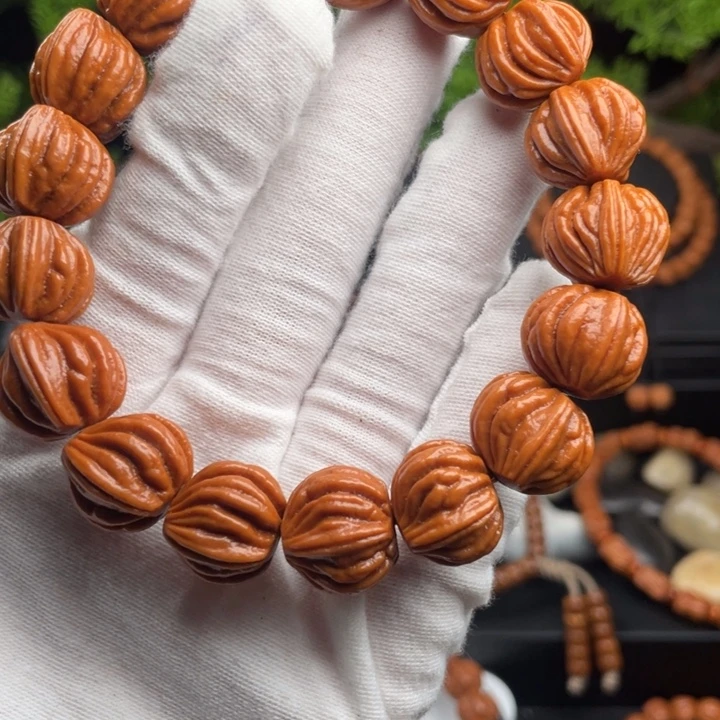 桃核吊坠佛手单圈