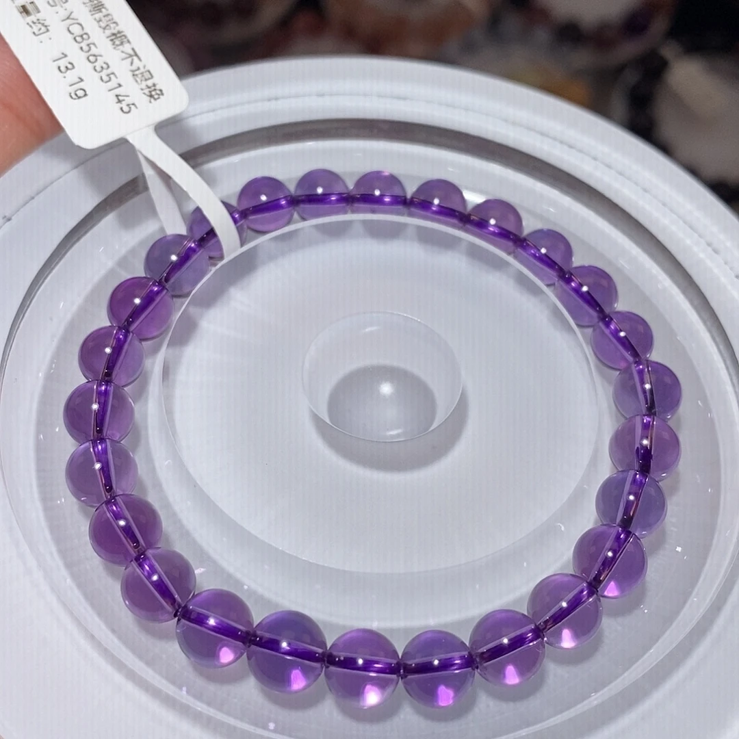 未镶嵌水晶手链F紫水晶7.2