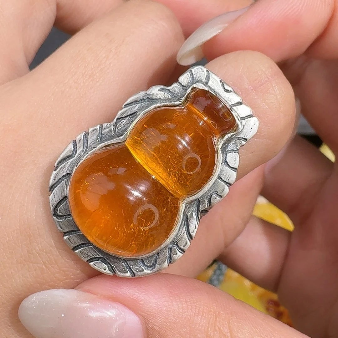 A***天琥珀未镶嵌裸石我