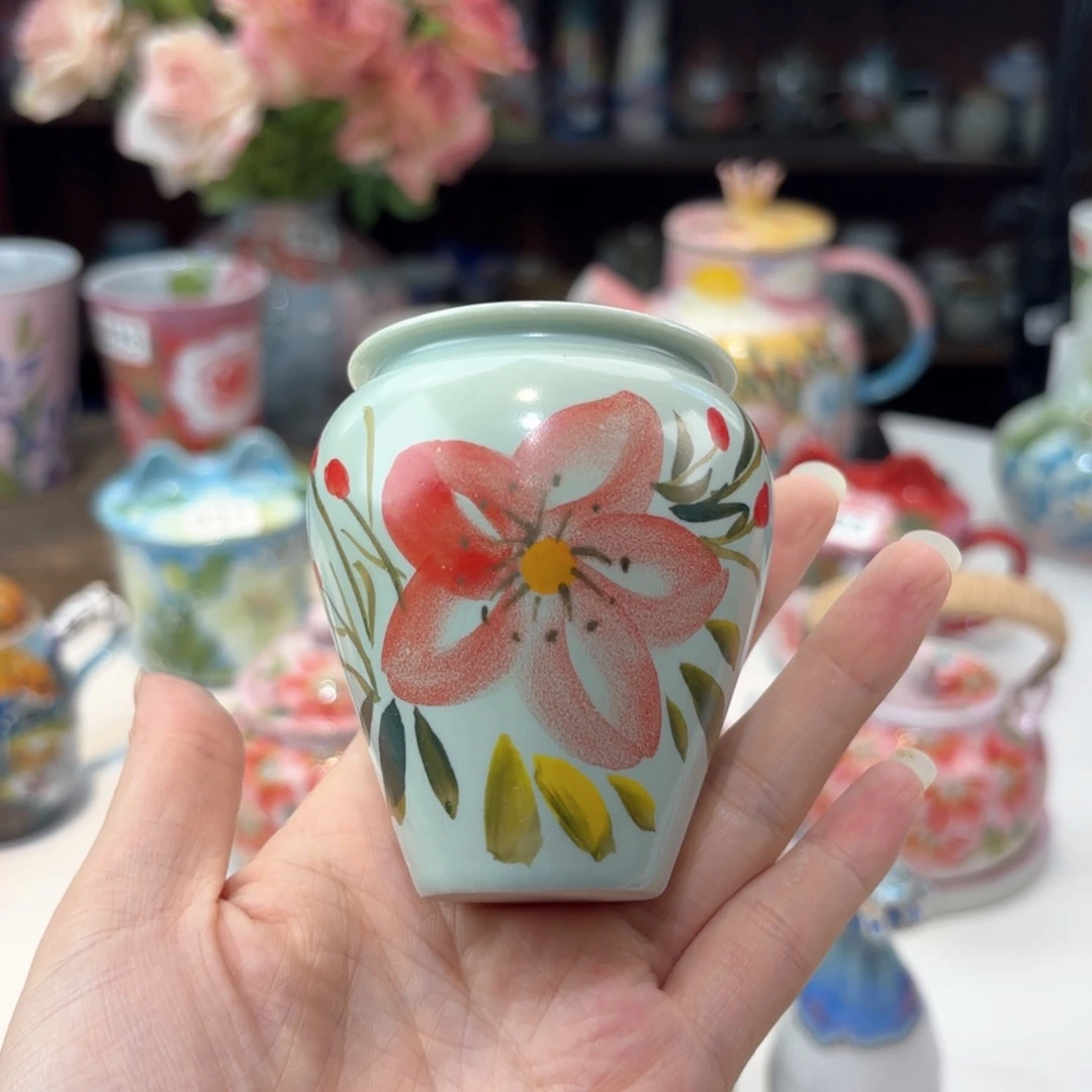 景德镇手绘高温釉下彩陶瓷茶具