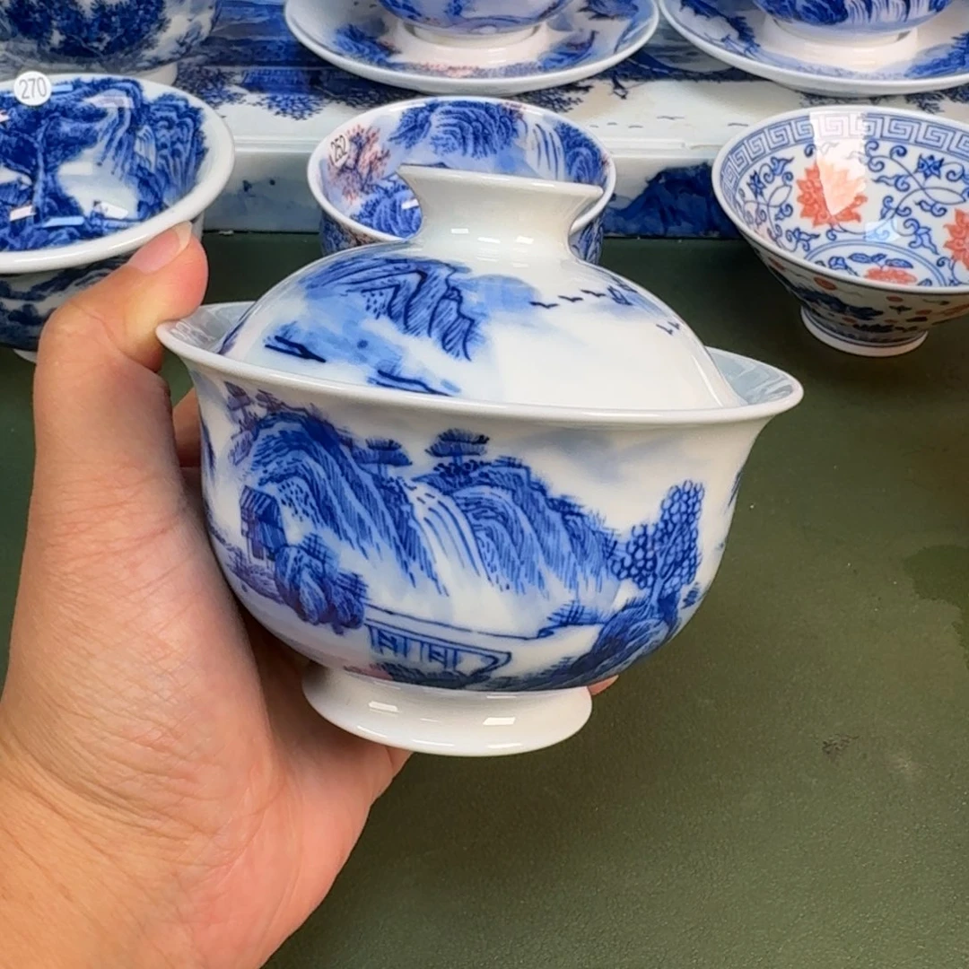 景德镇纯手绘茶具圆圆281