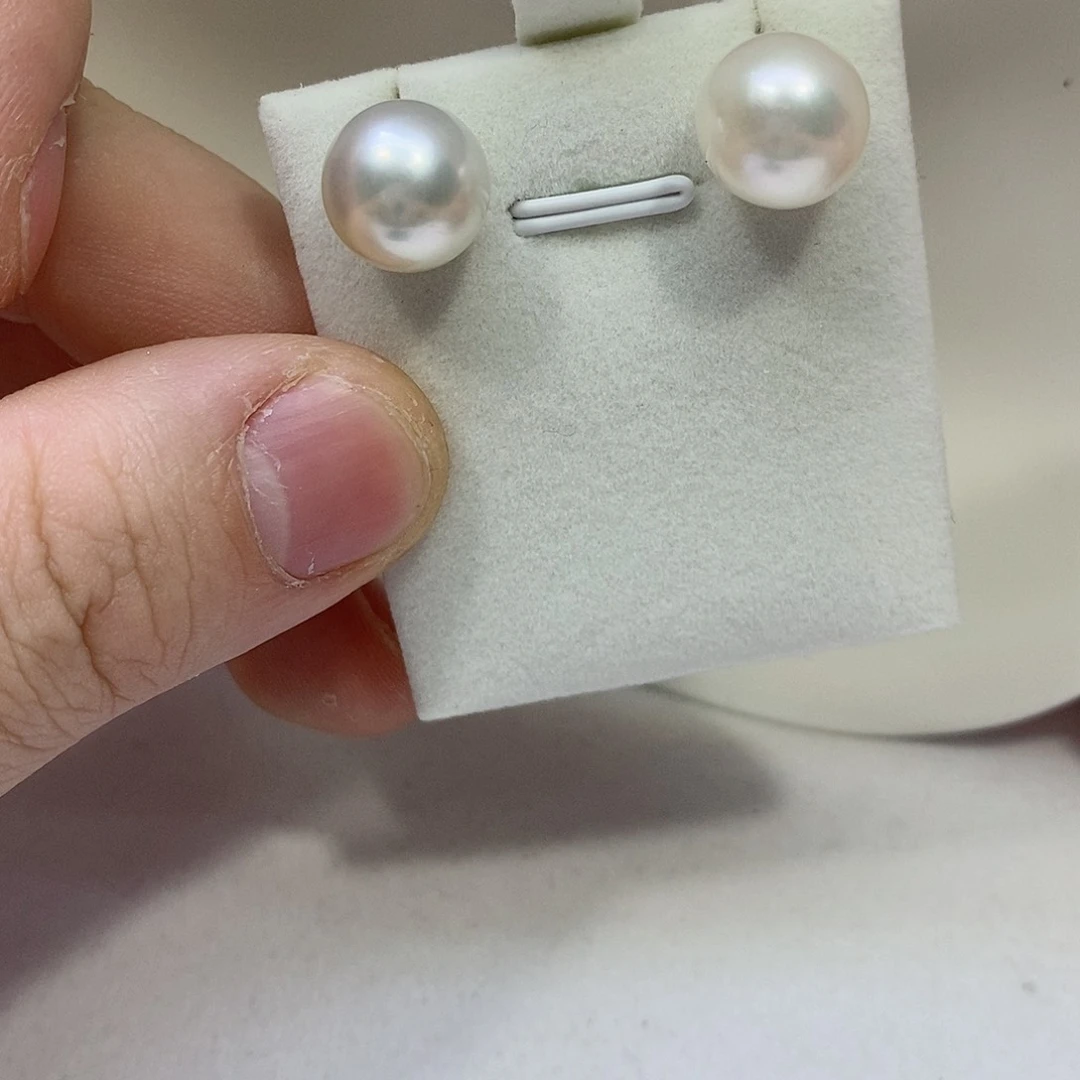 海水珍珠耳饰18K金镶嵌