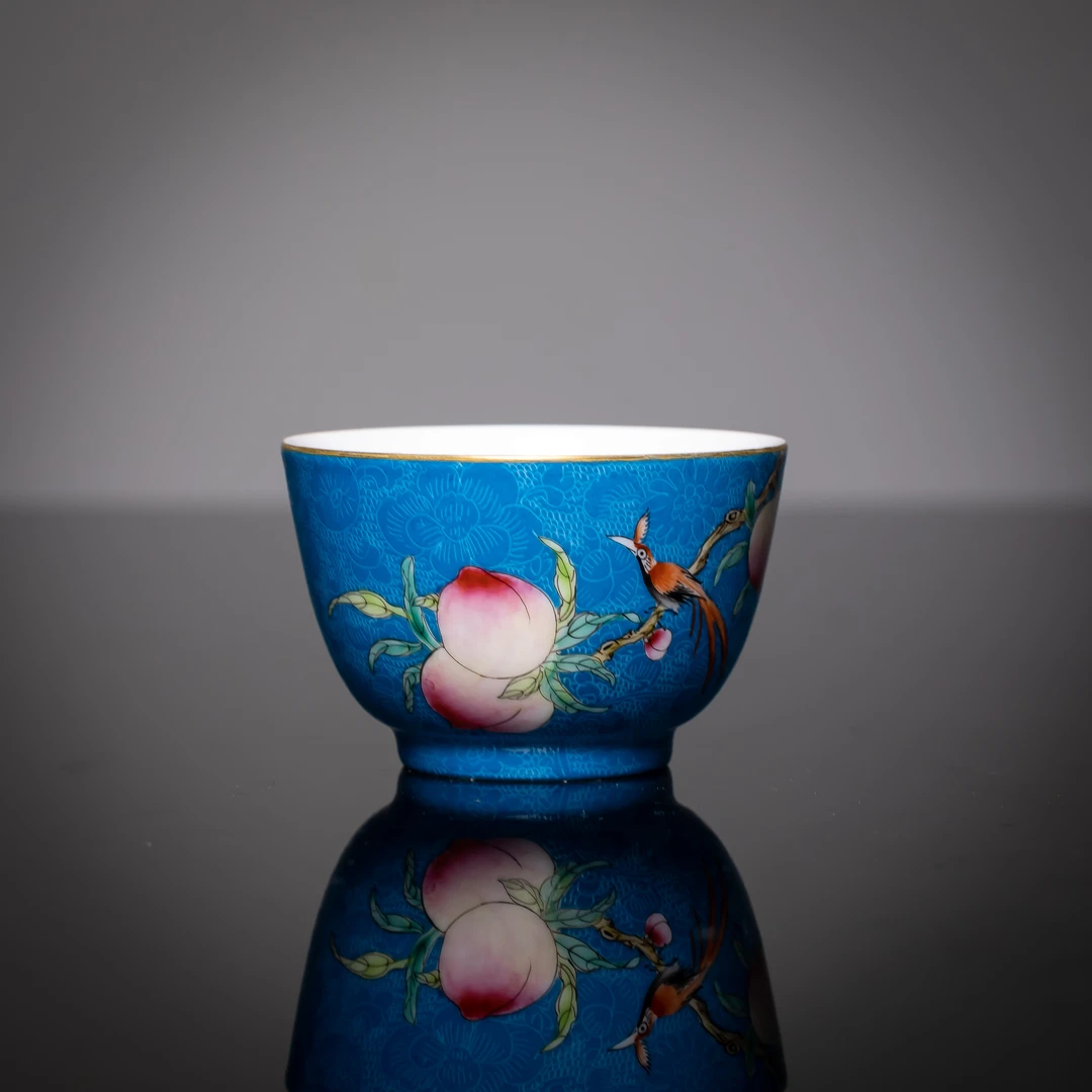 【瓷见如故】扒花花鸟大杯 茶杯（msph14）