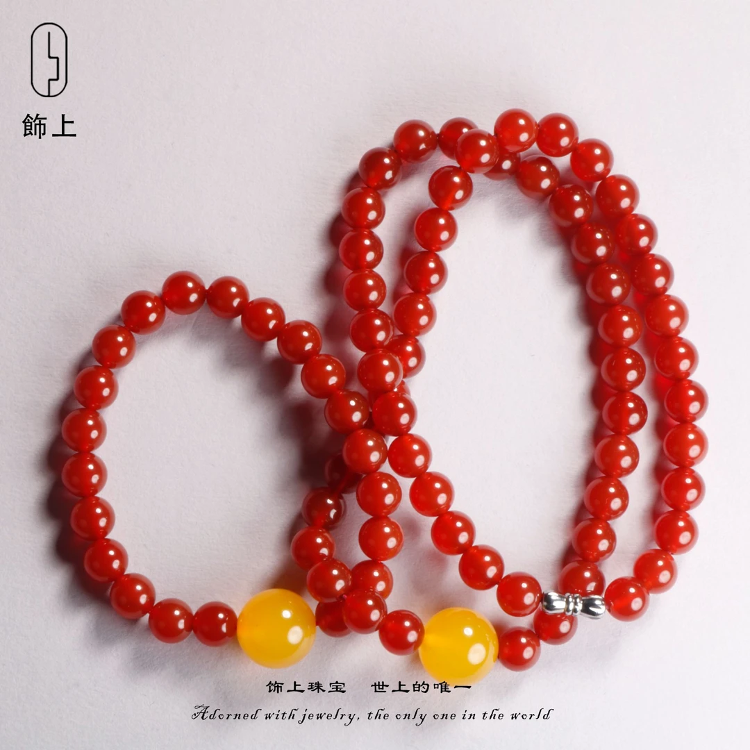 汪氏珠宝【大象新闻专属】南红玛瑙项链套组F11 1593