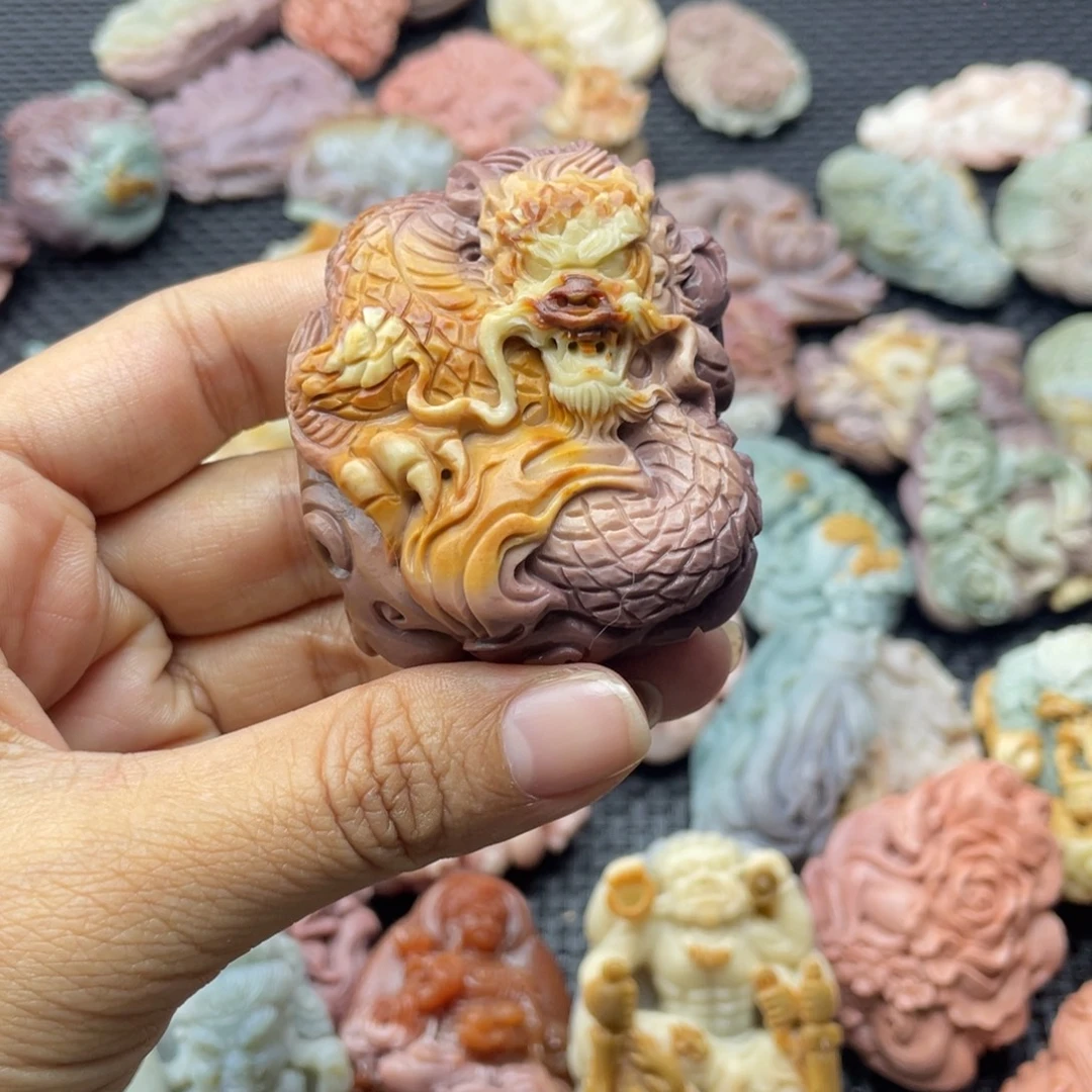 火***哥石英质玉未镶嵌吊坠(不含链)