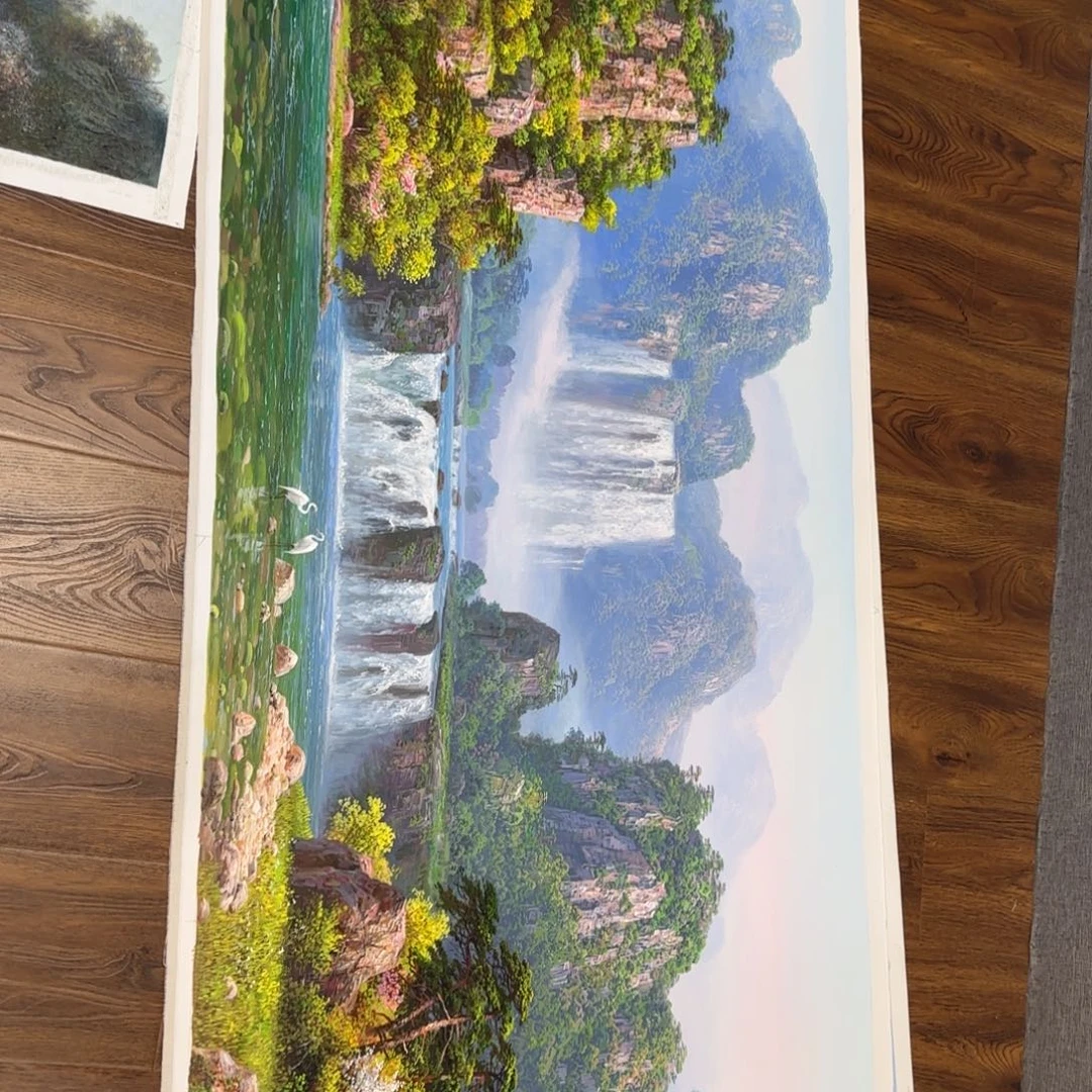 油画我也不想去看了一下