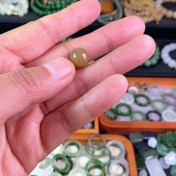 和田玉单珠未镶嵌既*