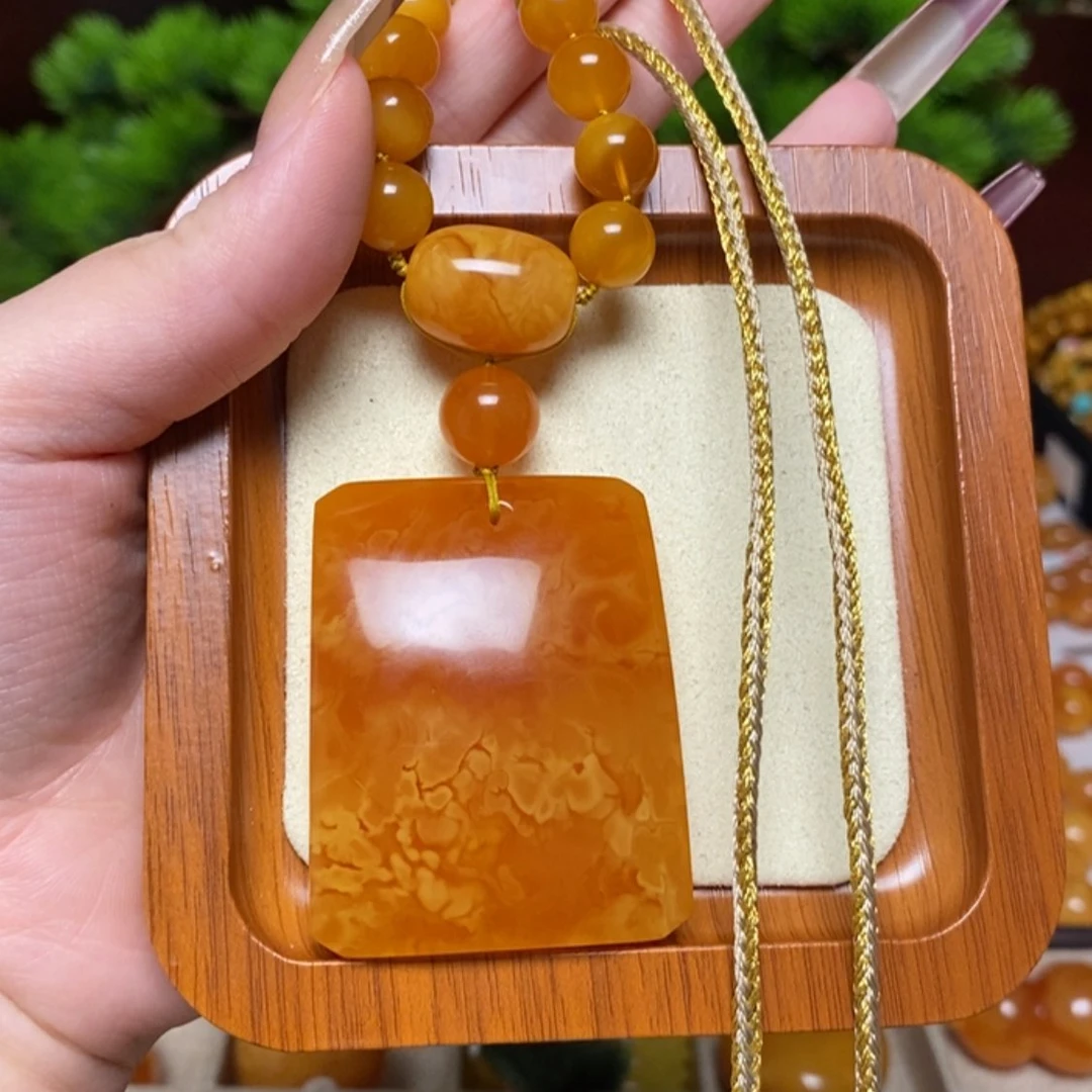 【闪购商品】蜜蜡颈饰未镶嵌项链